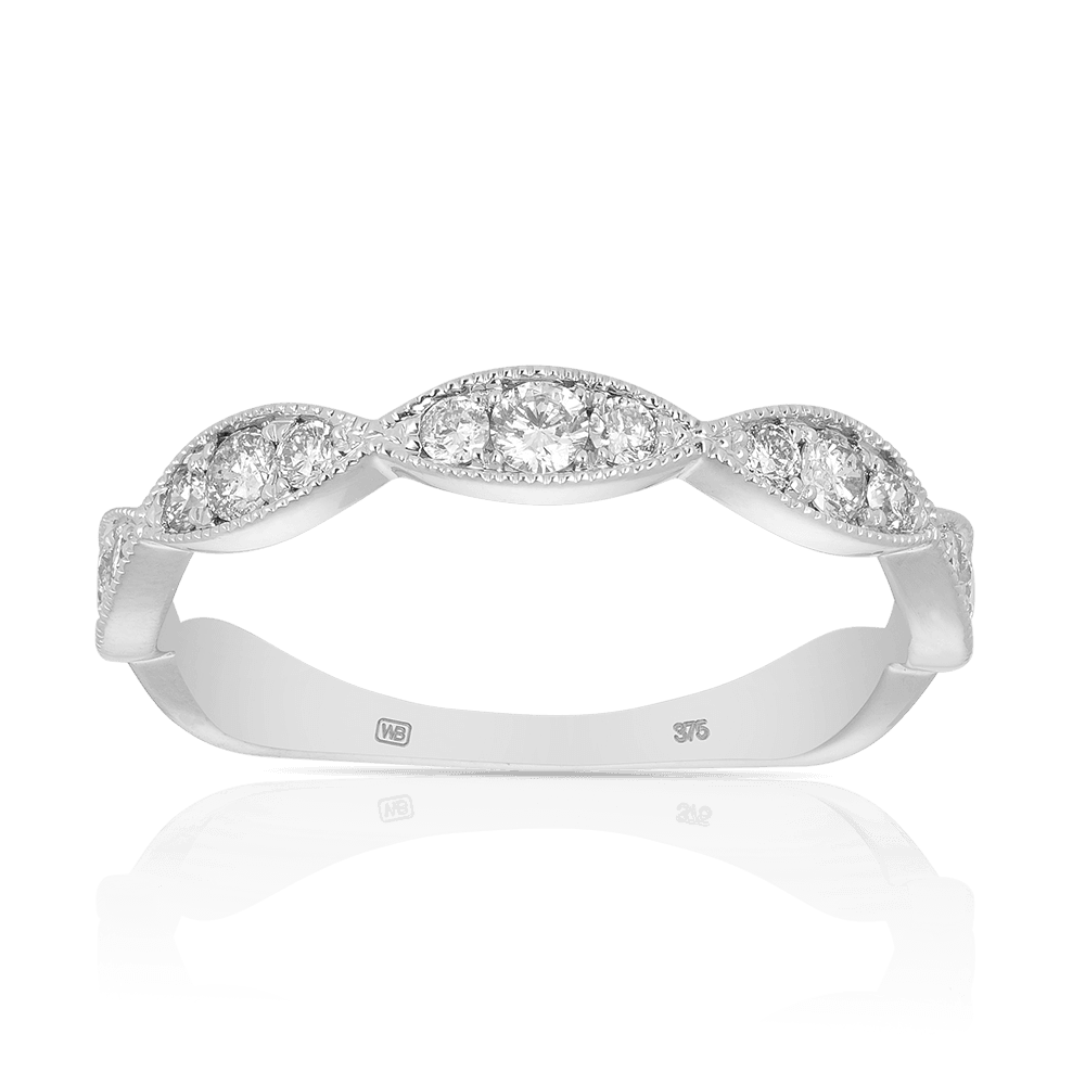 0.36ct TW Diamond Wedding & Anniversary Band in 9ct White Gold - Wallace Bishop