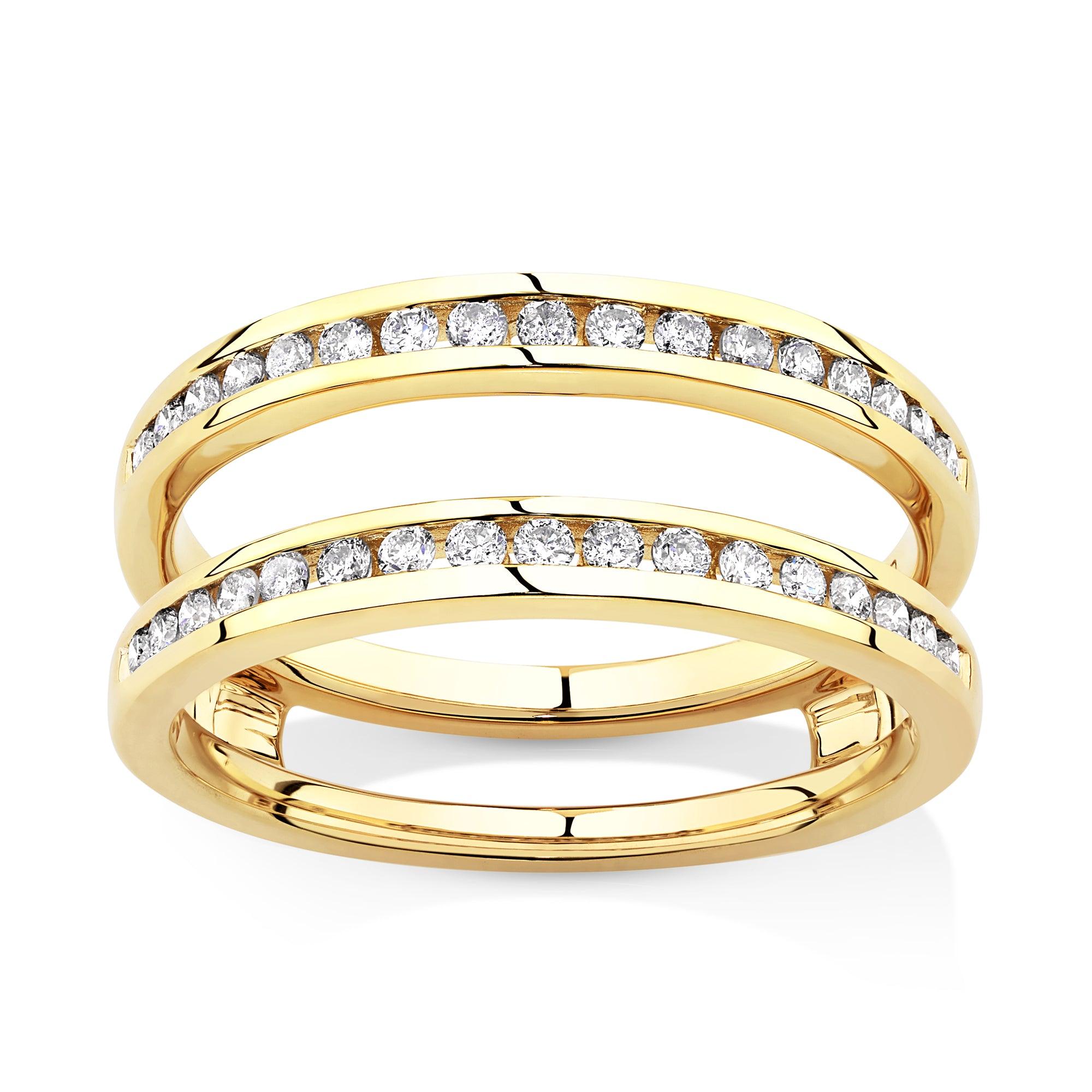 0.408ct TW Diamond Wedding Band Enhancer in 18ct Yellow Gold
