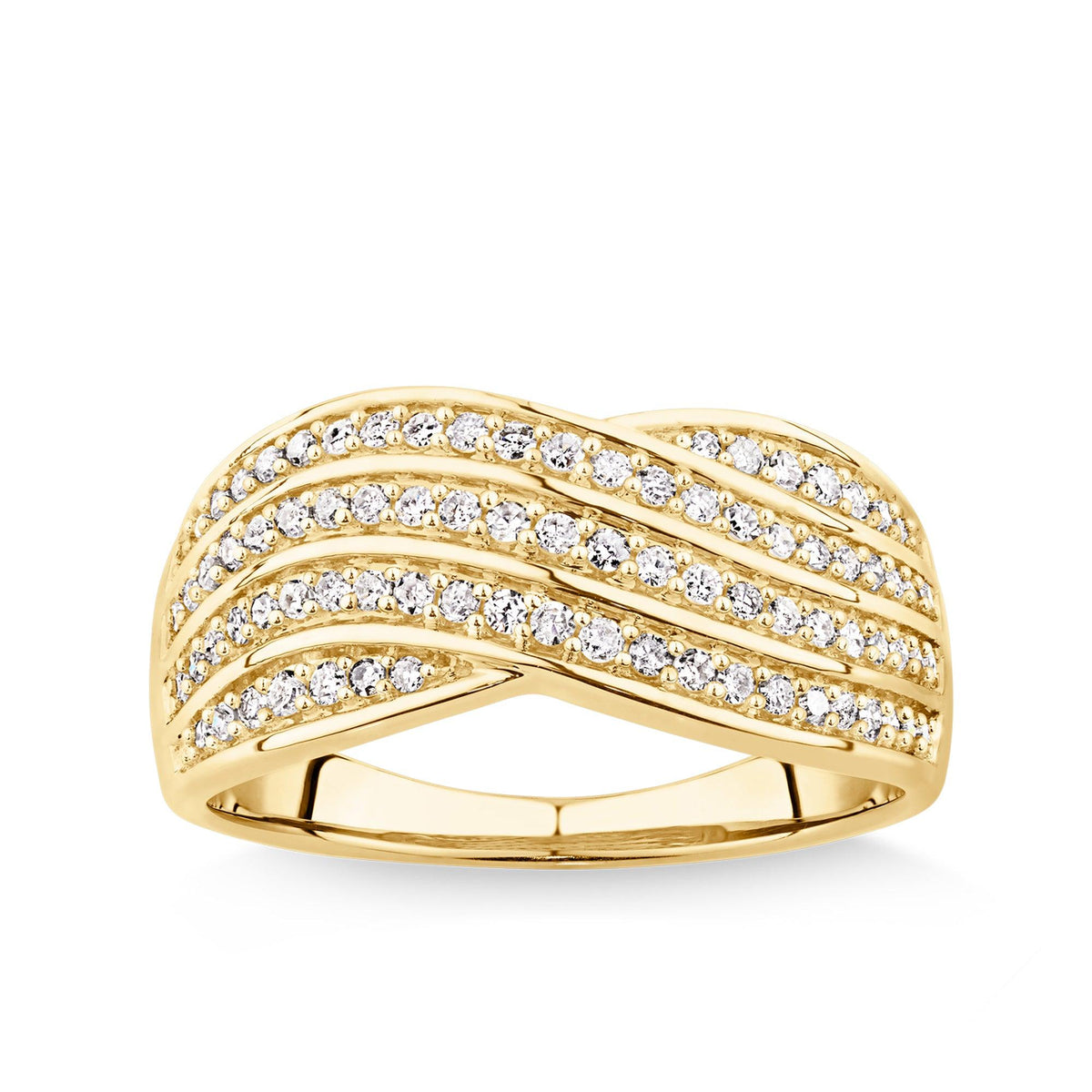0.40ct TW Diamond Dress Ring in 9ct Yellow Gold - Wallace Bishop