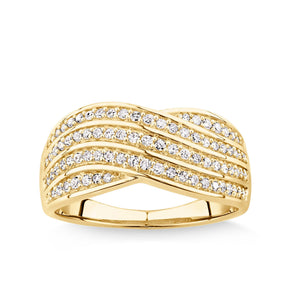 0.40ct TW Diamond Dress Ring in 9ct Yellow Gold - Wallace Bishop