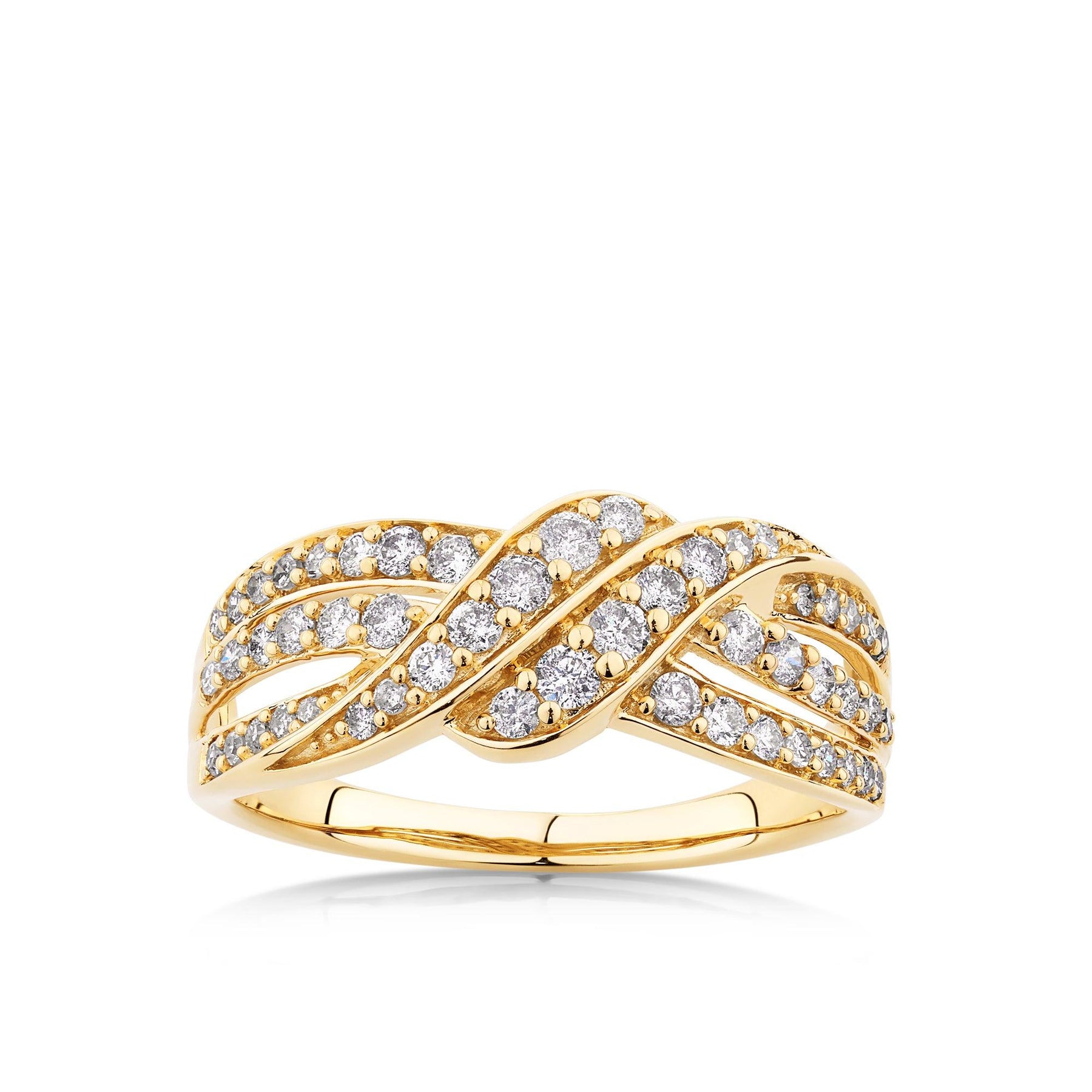 0.50 TW Diamond Dress Ring in 9ct Yellow Gold - Wallace Bishop