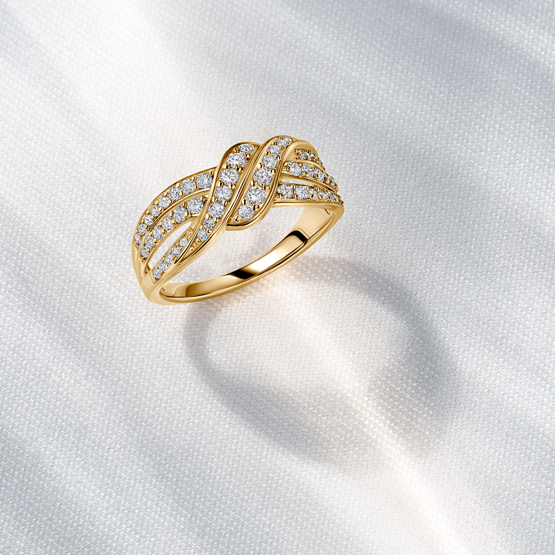 0.50 TW Diamond Dress Ring in 9ct Yellow Gold - Wallace Bishop