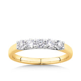 0.50ct TDW Diamond Ring in 18ct Yellow and White Gold