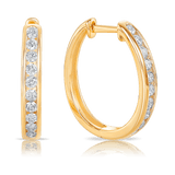 0.50ct TW Diamond Huggies in 9ct Gold