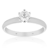 0.50ct Diamond Solitaire Engagement Ring in 18ct White Gold