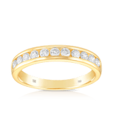 0.50ct TW Diamond Wedding & Anniversary Band in 18ct Yellow Gold