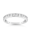 0.50ct TW Diamond Wedding & Anniversary Band in 9ct White Gold