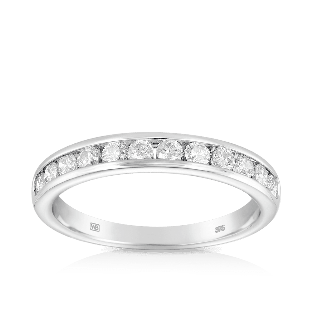 0.50ct TW Diamond Wedding & Anniversary Band in 9ct White Gold