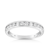 0.50ct TW Diamond Wedding & Anniversary Band in 9ct White Gold
