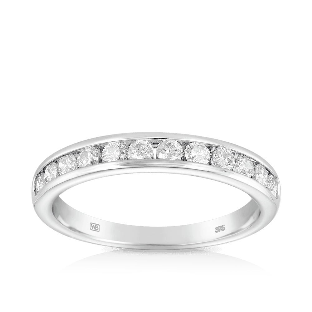 0.50ct TW Diamond Wedding & Anniversary Band in 9ct White Gold - Wallace Bishop