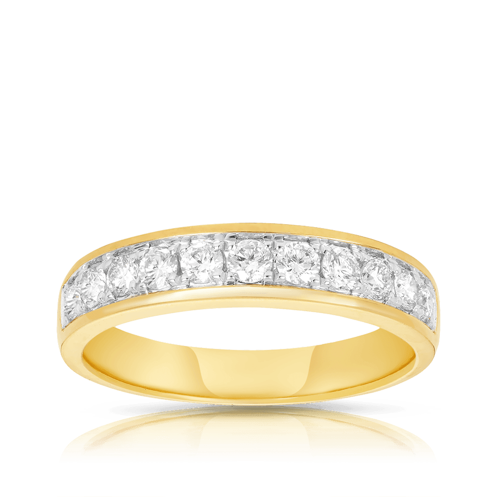 0.50ct TW Diamond Wedding & Anniversary Band in 9ct Yellow Gold