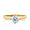 0.70ct TDW Diamond Solitaire Engagement Ring in 18ct Yellow and White Gold - Wallace Bishop