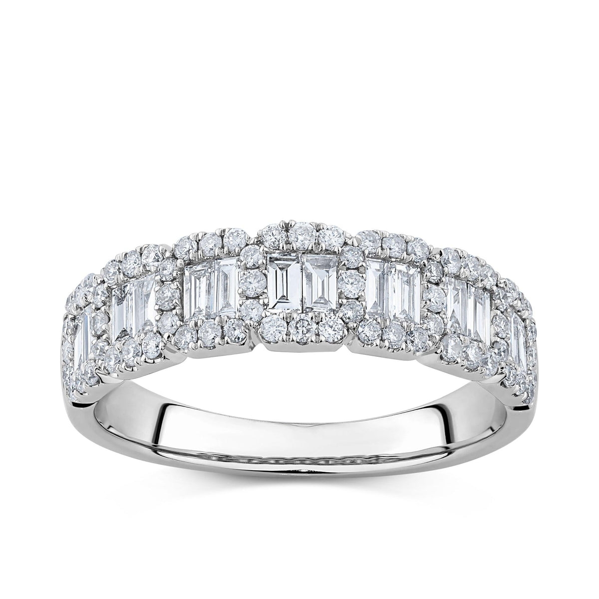 0.75ct TDW Diamond Dress Ring in 9ct White Gold - Wallace Bishop
