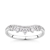 0.30ct TW Fancy Diamond Tiara Band in 9ct White Gold