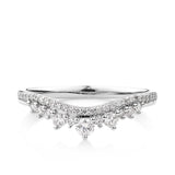 0.30ct TW Fancy Diamond Tiara Band in 9ct White Gold