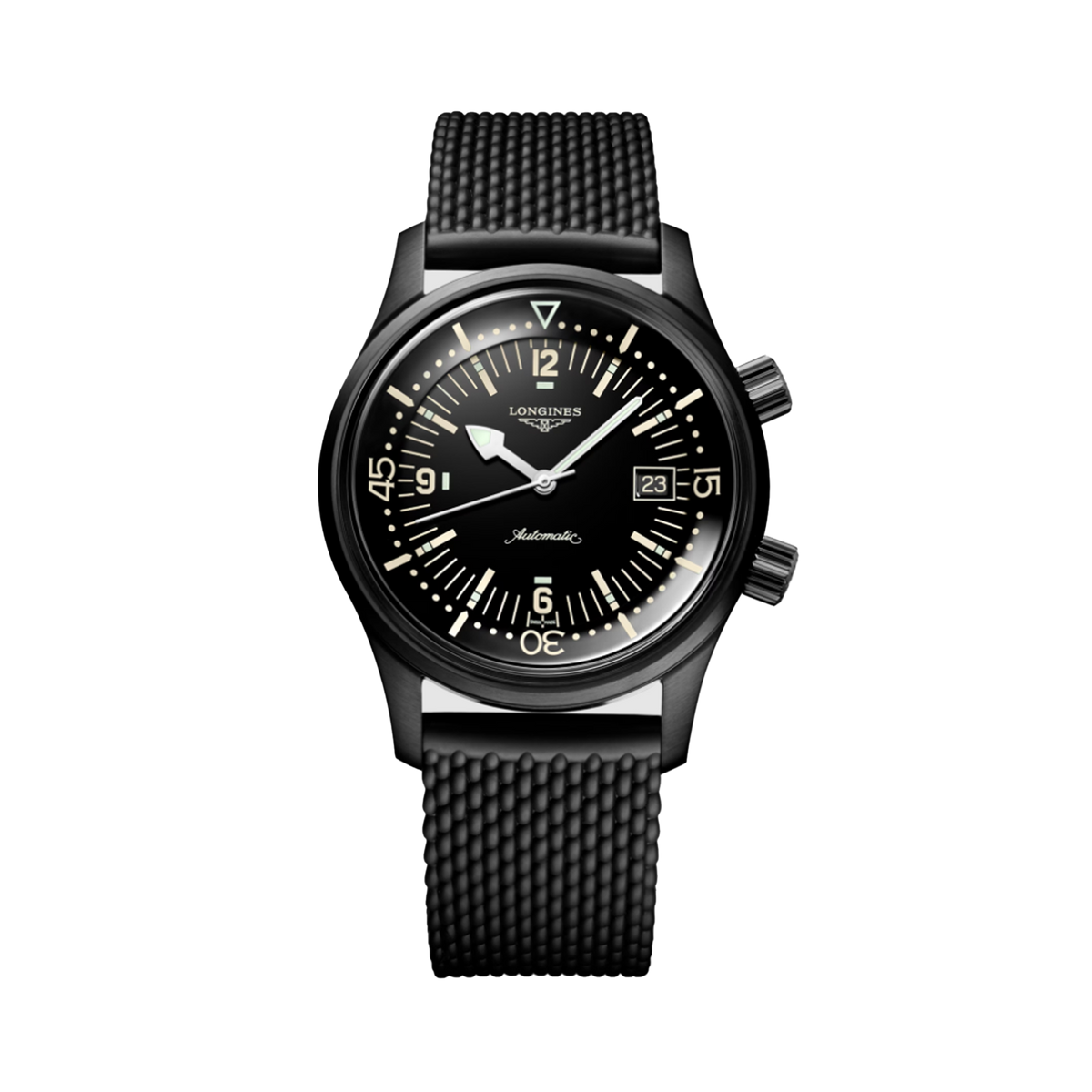 Longines Heritage Men's 42mm Black PVD Automatic Watch L3.774.2.50.9