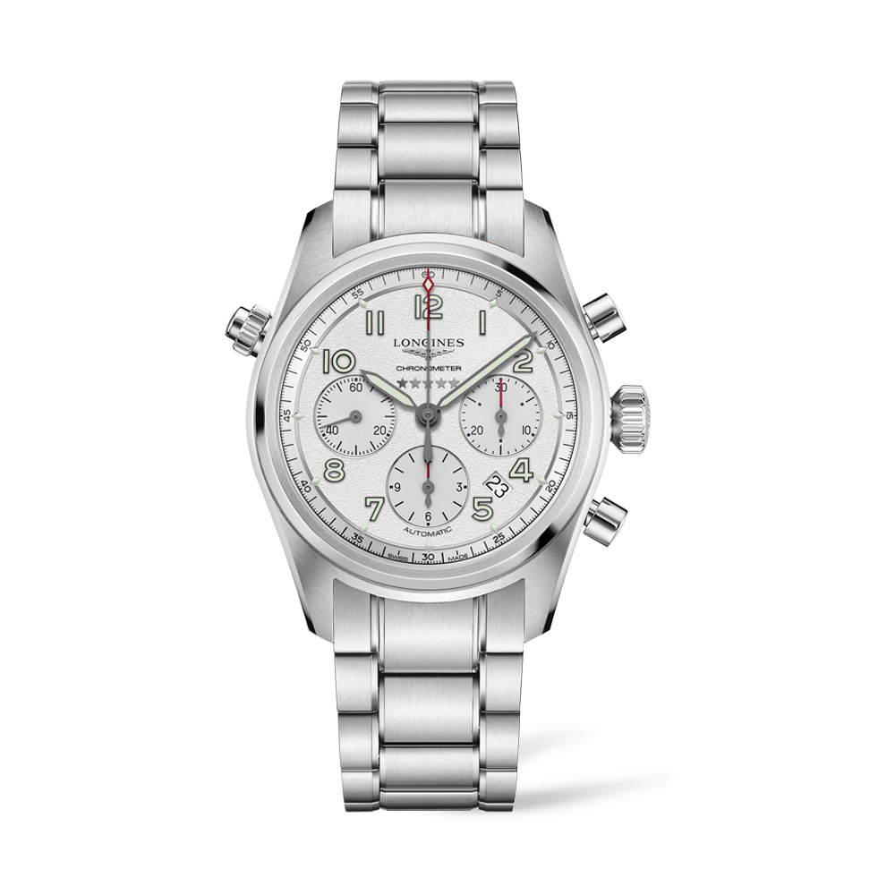 Longines Sport Men's 42mm Stainless Steel Automatic Chronograph Watch L3.820.4.73.6