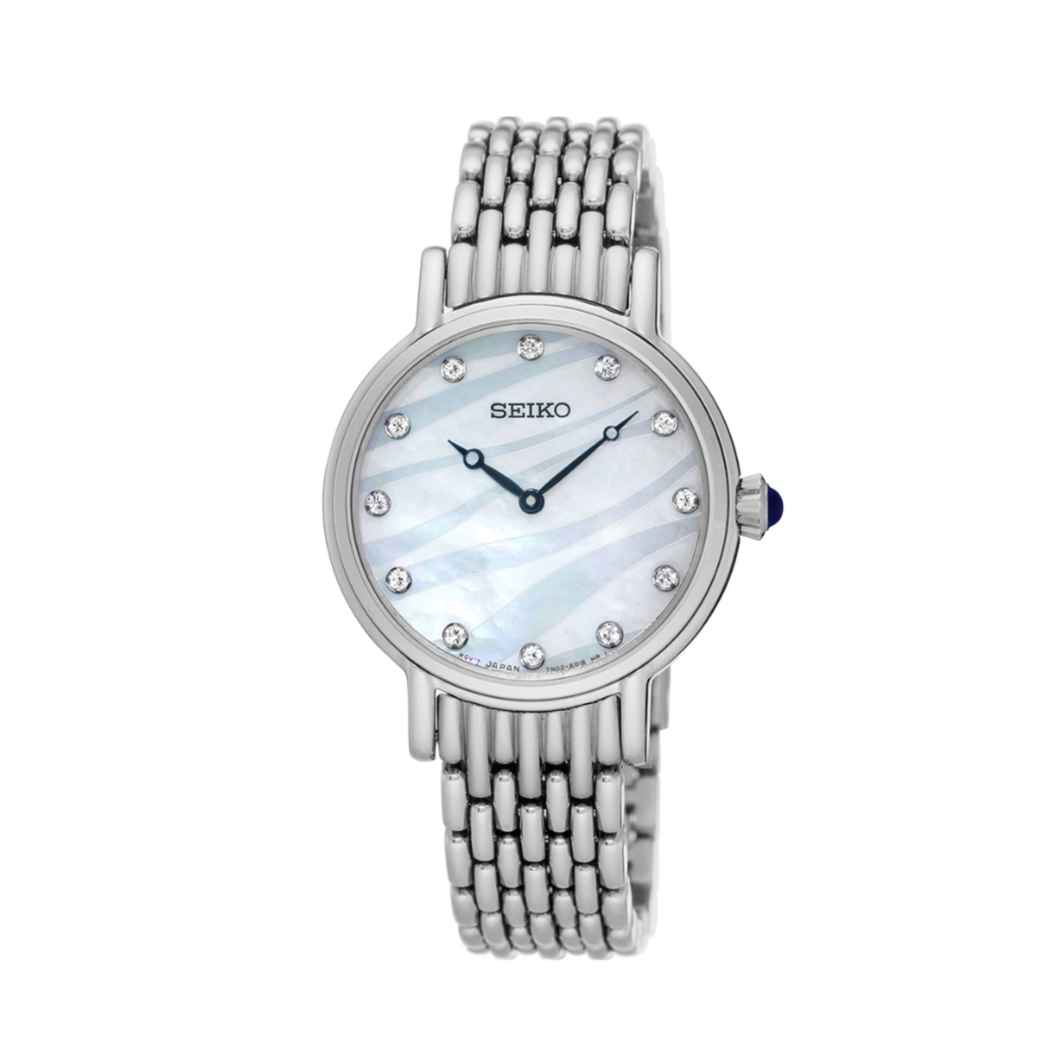 Seiko Swarovski Crystals Women's 29.4mm Stainless Steel Quartz Watch SFQ807P