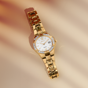 Seiko Conceptual & Regular Women's Gold PVD Solar Watch SUT428P
