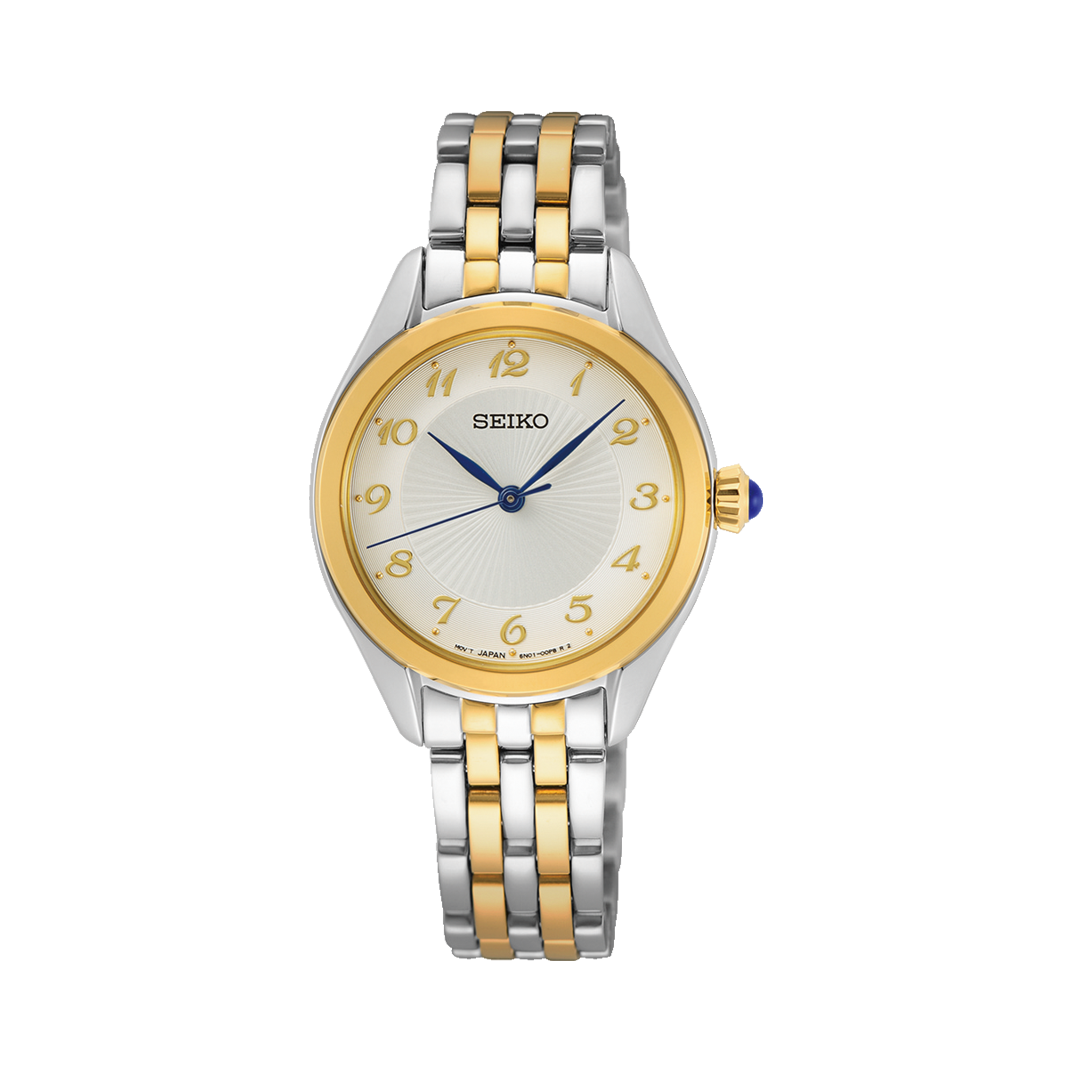 Seiko Caprice Women's 29mm Stainless Steel & Yellow IP Quartz Watch SUR380P