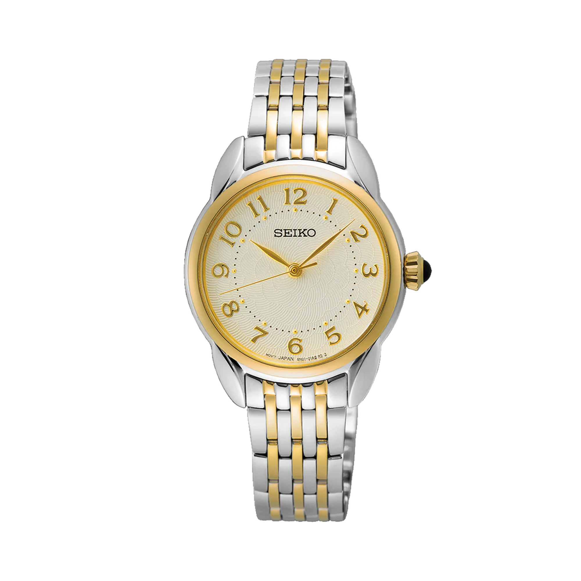 Seiko Caprice Women's 28.70mm Stainless Steel & Yellow IP Quartz Watch