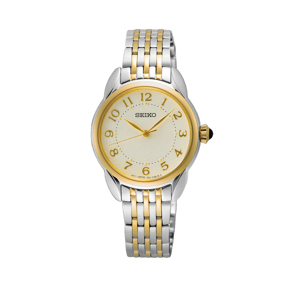 Seiko Caprice Women's 28.70mm Stainless Steel & Yellow IP Quartz Watch