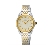 Seiko Caprice Women's 28.70mm Stainless Steel & Yellow IP Quartz Watch