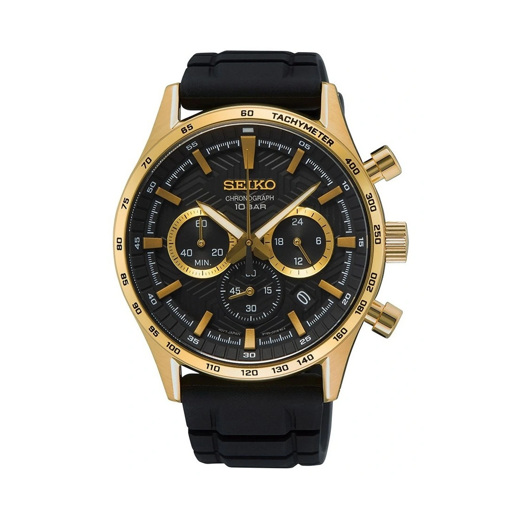 Seiko Conceptual Regular Men s 43mm Gold Quartz Chronograph Watch