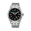 Seiko 5 Men's 39.40mm Stainless Steel Automatic GMT Watch