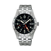 Seiko 5 Men's 39.40mm Stainless Steel Automatic GMT Watch