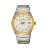 Seiko Conceptual & Regular Men's 38.90mm Stainless Steel & Yellow IP Quartz Watch