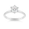 1.00ct Solitaire Diamond Engagement Ring in 18ct White Gold - Wallace Bishop