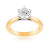 1.00ct Solitaire Diamond Engagement Ring in 18ct Yellow and White Gold - Wallace Bishop
