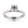 4 Claw Solitaire Diamond Engagement Ring in Platinum TGW 1