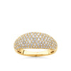 1.00ct TW Diamond Pavé Dome Ring in 9ct Yellow Gold - Wallace Bishop