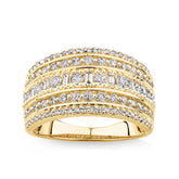 1.069ct TW Diamond Dress Ring in 9ct Yellow Gold - Wallace Bishop