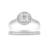 1.16ct TW Diamond Engagement & Wedding Bridal Set in 18ct White Gold