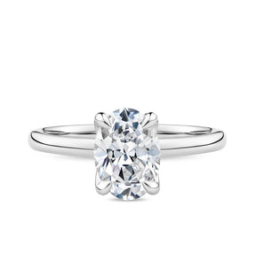 1.50ct Solitaire Oval-Cut GIA-Certified Lab Grown Diamond Engagement Ring in 18ct White Gold