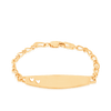 10cm Baby/Newborn ID Bracelet in 9ct Yellow Gold