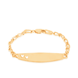 10cm Baby/Newborn ID Bracelet in 9ct Yellow Gold