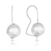 10mm Euro Ball Drop Earrings in Sterling Silver - Wallace Bishop