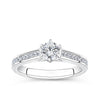 0.70ct Diamond Solitaire Engagement Ring in 18ct White Gold