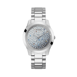 Guess Women's Stainless Steel Quartz Fashion Watch Pave Dial