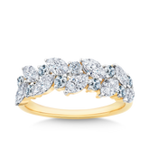 1.32ct TW Diamond Cluster Ring in 9ct Yellow Gold