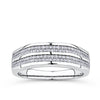 0.50ct TDW Diamond Pave Signet Ring in 9ct White Gold