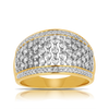 Diamond Dress Ring in 9ct Yellow Gold TGW 1.00ct