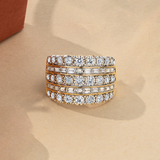 1.00ct TW Diamond Cluster Dress Ring in 9ct Yellow Gold