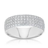 Diamond Dress Ring in 18ct White Gold TGW 1.01ct