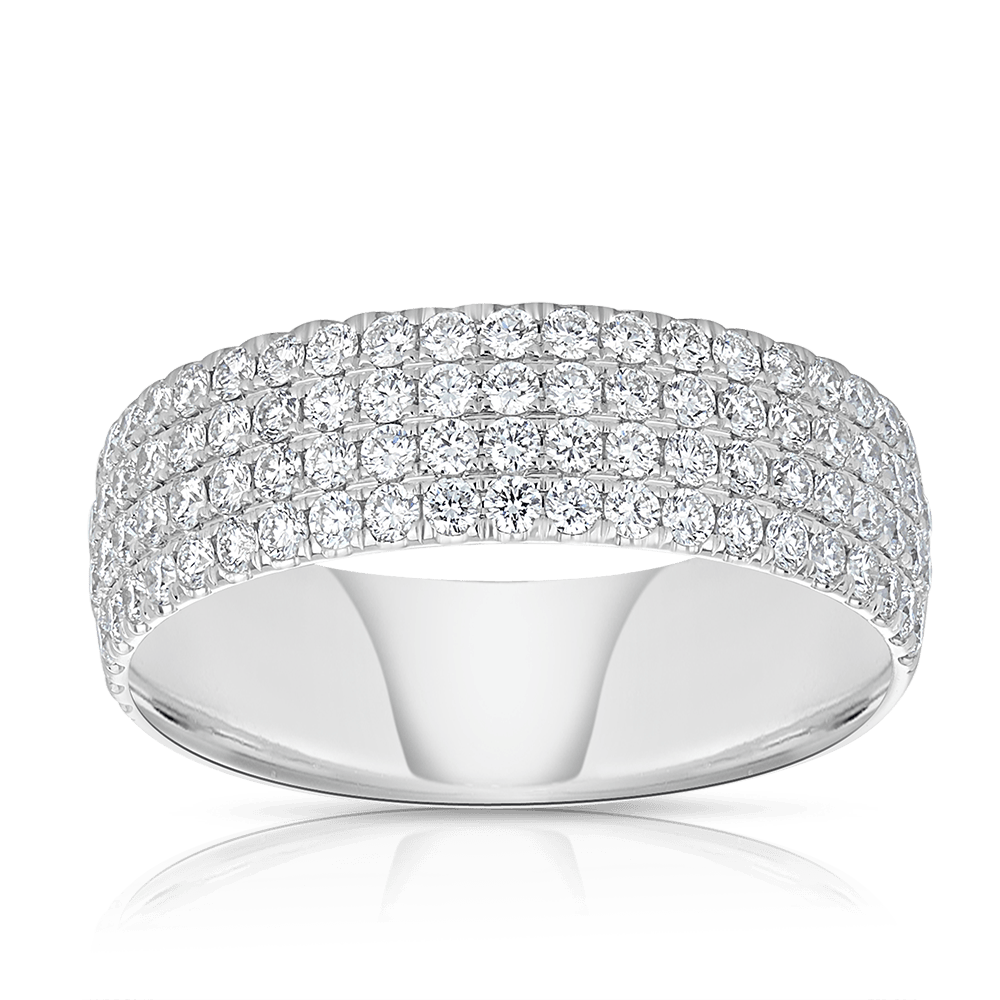 green emerald velvet dress 18ct White Gold Natural Diamond Ladies Dress Ring TDW 1.20ct DR14 – Atlas  Jewellers