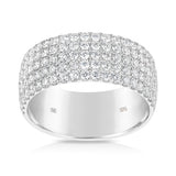 1.50ct TW Micro Pave Set Dress Ring in 9ct White Gold